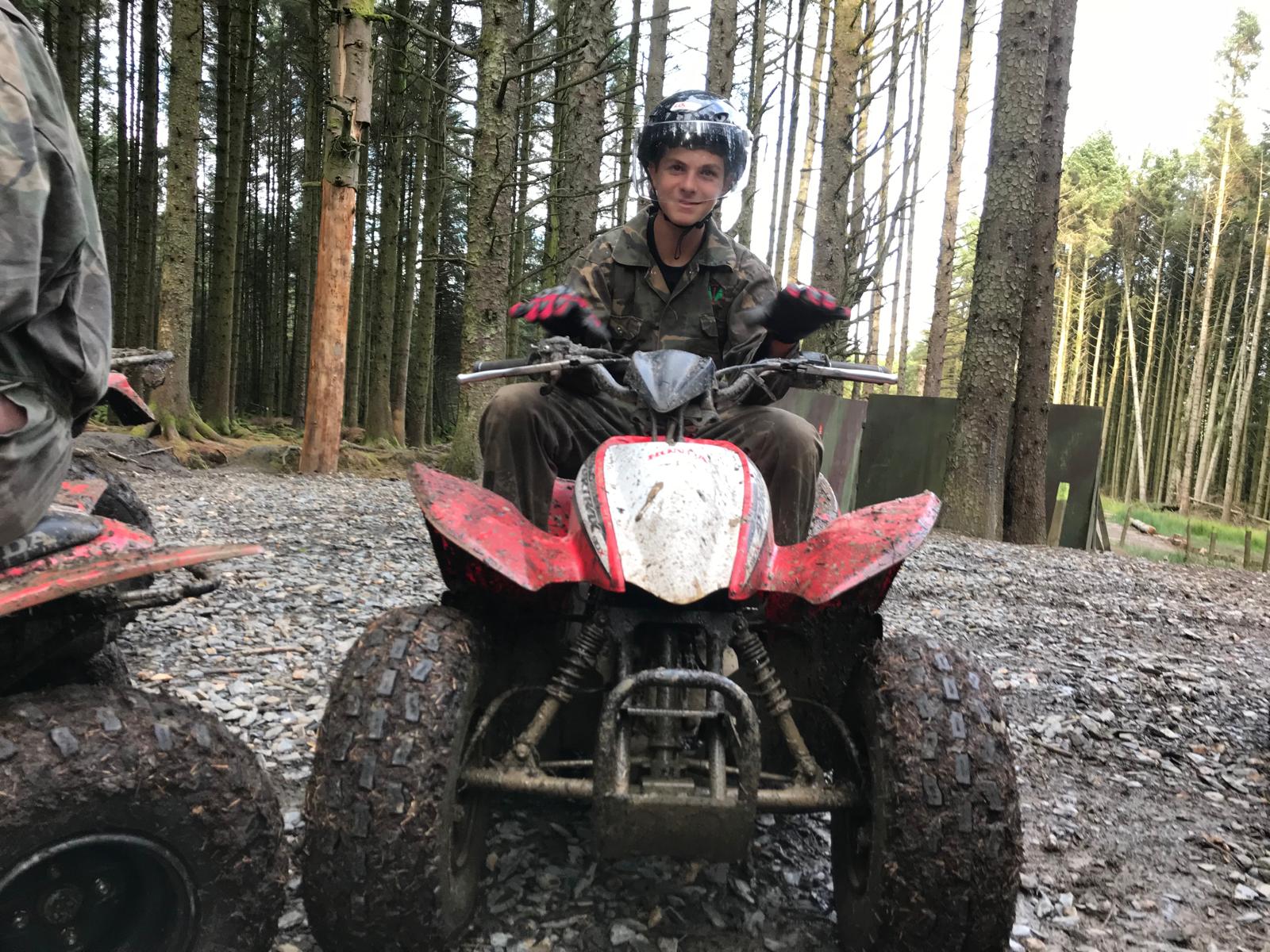 Chris on Quad Bike
